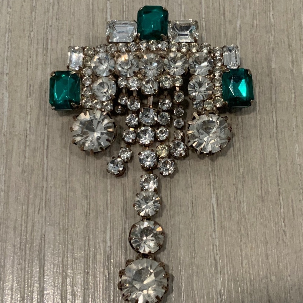Vintage Rhinestone Brooch - Picture 2 of 6